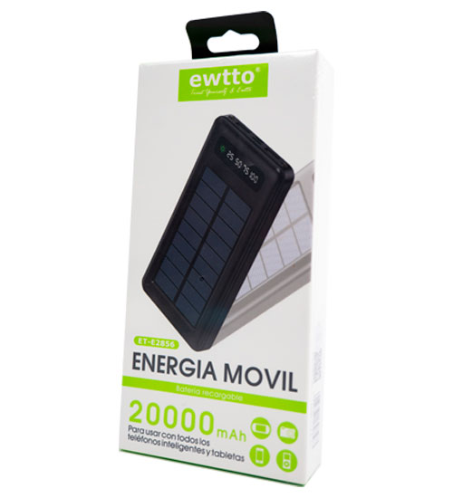 Cargador Solar Movil 20000 mAh